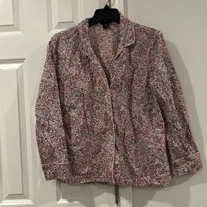 J.Crew Floral Pajama Top